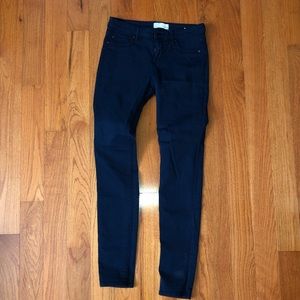 Garage Navy Stretch Skinny Pants